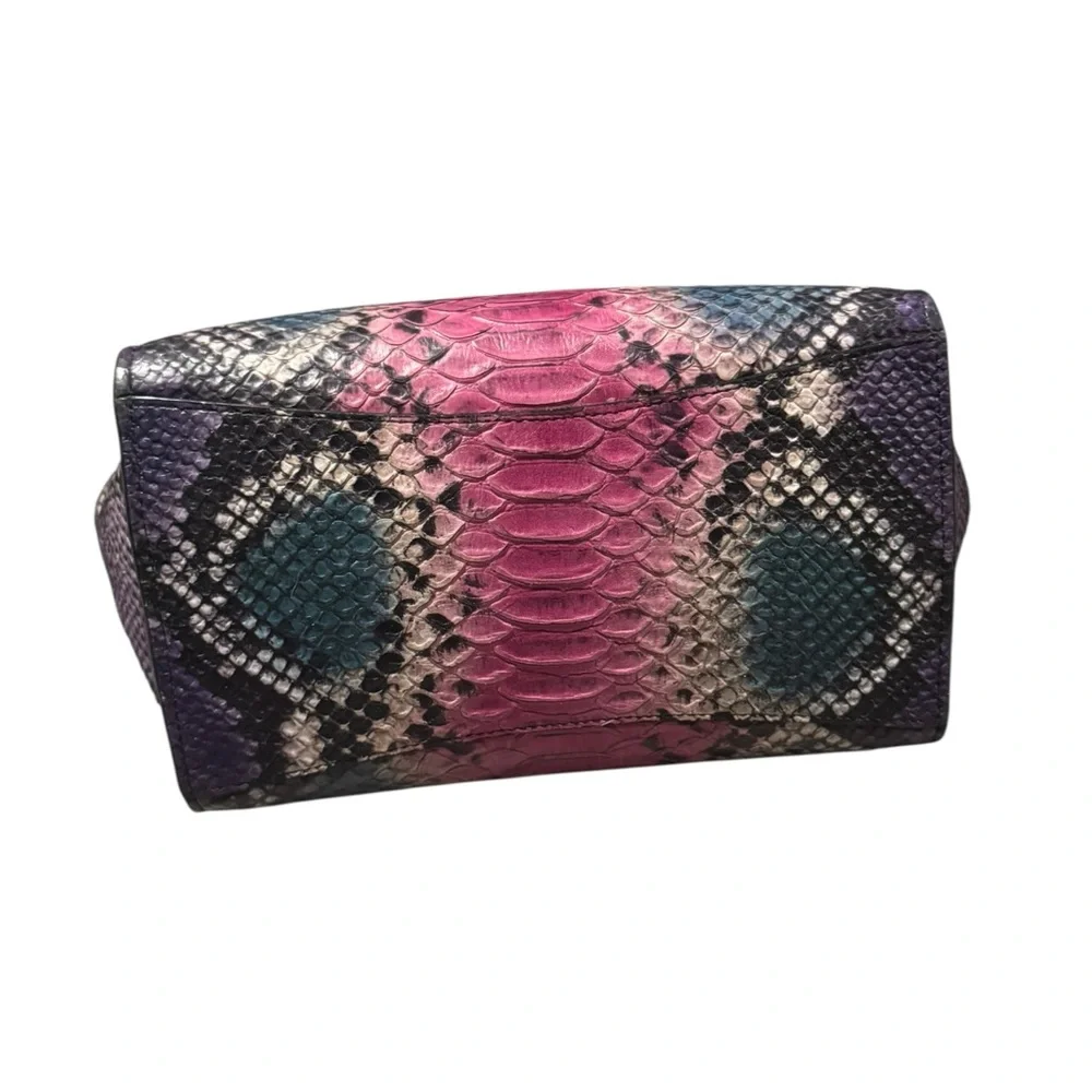 Coach 2010-2014 Mini Crosby Carryall Multicolored Snake-Embossed Leather